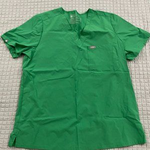 FIGS women's Safety Green Catarina™ FREEx™ - One-Pocket Scrub Top - XL